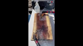 'Utility lineman unleashes his artistic side by mastering 'fractal wood burning''