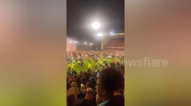 Nottingham Forest fans invade pitch following play-off victory