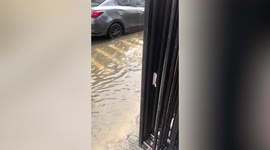 Heavy rain floods home in Bangkok as country enters annual rainy season