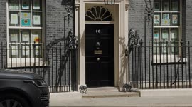 British Prime Minister Boris Johnson Leaves 10 Downing Street For PMQs