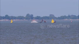 Sonar Survey of Thames shipwreck SS Richard Montgomery ahead of 'mast trimming' in Kent, UK