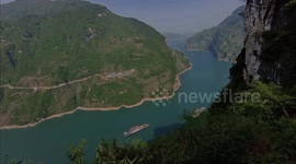 China Yangtze River Shipping Peak In Yichang, Hubei, China