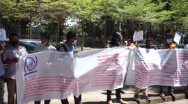 Hundreds of Rohingya refugees Ask for Human Rights Justice in Makassar