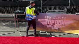 Top Gun: Maverick premiere preparations in Leicester Square