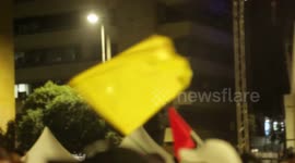 Activist groups march as presidential candidate Gustavo Petro visits Bucaramanga, Colombia