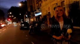 Kimberley Garner and Lucy Mecklenburgh at fashion launch