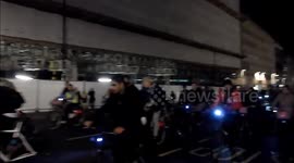 Bike Protest In Piccadilly Circus London