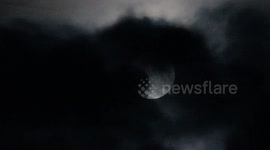Supermoon Video Footage Before Lunar Eclipse - Sept 28th 2015