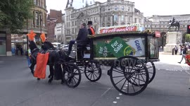 Cheeky Funeral Procession in London