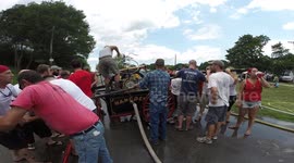 1828 Fire Engine In Action