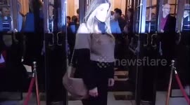 Imogen Thomas shows pregnancy bump at musical
