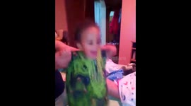 Funny baby dancing