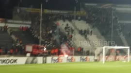 Riots in Thessaloniki ! Match between Paok and Borusia Dortmund! video2