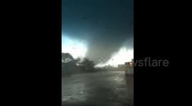 Strong Tornado storm in Shunde Guangdong China