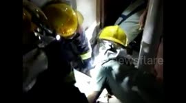 Firemen rescue newborn from toilet