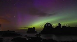 Stunning Geomagnetic Storm (Aurora) DSLR Time Lapse from Ballintoy, N. Ireland - Oct 7th 2015.