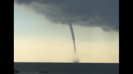 More footage of waterspout off coast of China