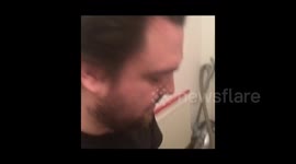 Man plays cardboard box prank on housemate