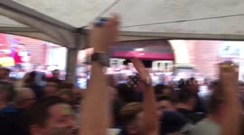 Moments before the Rugby League Grand Final bar brawl