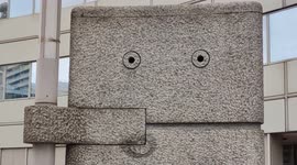 Pareidolia in Paris. Sud Pont 10. Gare Montparnasse train station. 20 may 2022