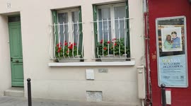 Pareidolia in Paris. Flower pots. Rue Bourgon, France. 20 may 2022