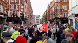 Hundreds of Sunderland fans descend on Covent Garden in London ahead of League One play-off final at Wembley