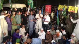 Islamist political party Jamaat-e-Islami protests against water shortages in Karachi, Pakistan