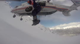Inside sensational helicopter mission to save paraglider under snow