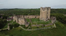 Drone Footage of Conisbrough Castle coinciding with the naming of Doncaster as a city.