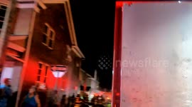 Apartment building fire, North Franklin Street, Shamokin, Pennsylvania