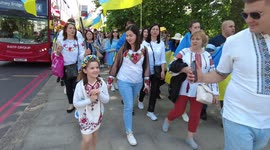 Ukraine war: The Mothers March for Ukrainian Children in London, UK