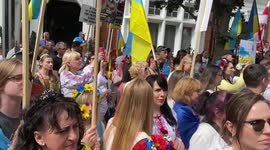 Ukraine War: Mothers' March in London, UK
