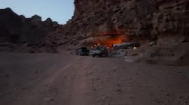 A night under the stars in the desert Wadi Rum.