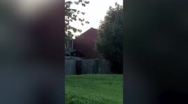 UK mum spots mysterious flying object soaring above her house