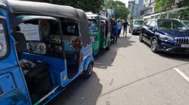 Economic crisis in Sri Lanka deepens as people wait in lines for hours