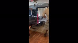 'Chucklesome dad fail sees man accidentally taking down kid with a reverse spin kick'
