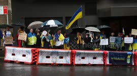 Ukrainians protest at Canva offices, demanding they fully withdraw from Russia