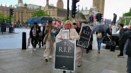 The victims families of the Irish against the UK Government's profoundly immoral Legacy Bill, London, UK