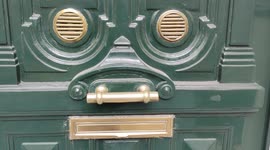 Pareidolia in Paris. Mailbox mouth. Rue d'Alesia, France. 24 may 2022.