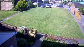 Moment toddler falls 5ft down drain shaft with a faulty manhole cover