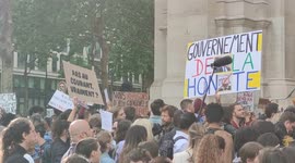 Accusations of rape against french Government's members: Feminist movement #MeTooPolitique protest after the new mandate of the Prime Minister Gerald Darmanin and Damien Abad, Minister of Health. They also contest against the new mandate of the Minister o