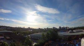 Timelapse camera captures dramatic skies over Leeds City Centre