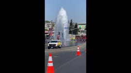 Huge water main bursts in Los Angeles days before water restrictions begin