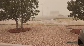 New Mexico storm brings strong winds, dust causing low visibility