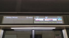 Passengers Clap The Last Train Of The Elizabeth Line