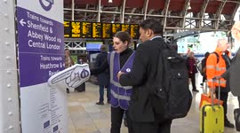 Elizabeth line has opened on London tube - traffic warden at Paddington station