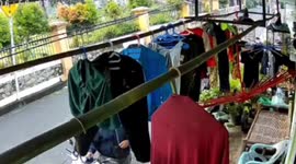 Light-fingered lingerie thief caught red-handed in West Jakarta, Indonesia