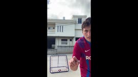 'Trickshot artist tries the 'shoot in the hole' shot '