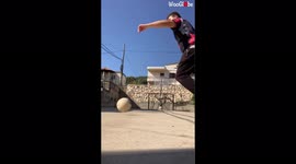 'Trickshot artist posts impressive compilation of some of his best football shots'