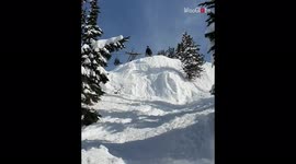 'Snow-lover's rough-but-fun ride down a snowy hill is an enjoyable viewing experience '
